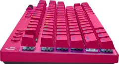 Logitech G Pro X Tkl Lightspeed Kablosuz Lighsync RGB İngilizce Oyun Klavyesi - Pembe 920-012159