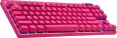 Logitech G Pro X Tkl Lightspeed Kablosuz Lighsync RGB İngilizce Oyun Klavyesi - Pembe 920-012159