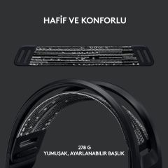 Logitech G G733 Lıghtspeed Kablosuz RGB Oyuncu Kulaklığı Siyah 981-000864