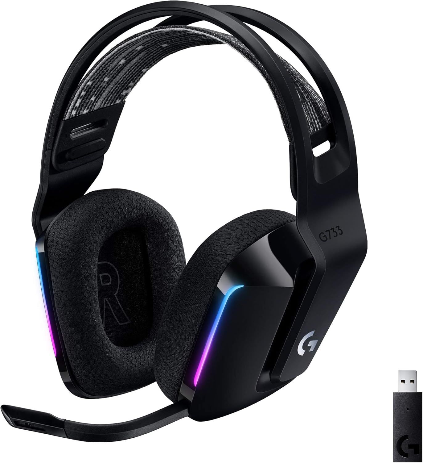 Logitech G G733 Lıghtspeed Kablosuz RGB Oyuncu Kulaklığı Siyah 981-000864
