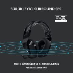 Logitech G G733 Lıghtspeed Kablosuz RGB Oyuncu Kulaklığı Siyah 981-000864