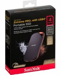 SanDisk Extreme PRO 4TB 3800MB/sn USB4 Taşınabilir SSD SDSSDE82-4T00-G25