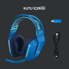 Logitech G G733 Lıghtspeed Kablosuz RGB Oyuncu Kulaklığı Mavi 981-000943