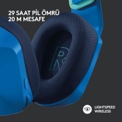 Logitech G G733 Lıghtspeed Kablosuz RGB Oyuncu Kulaklığı Mavi 981-000943