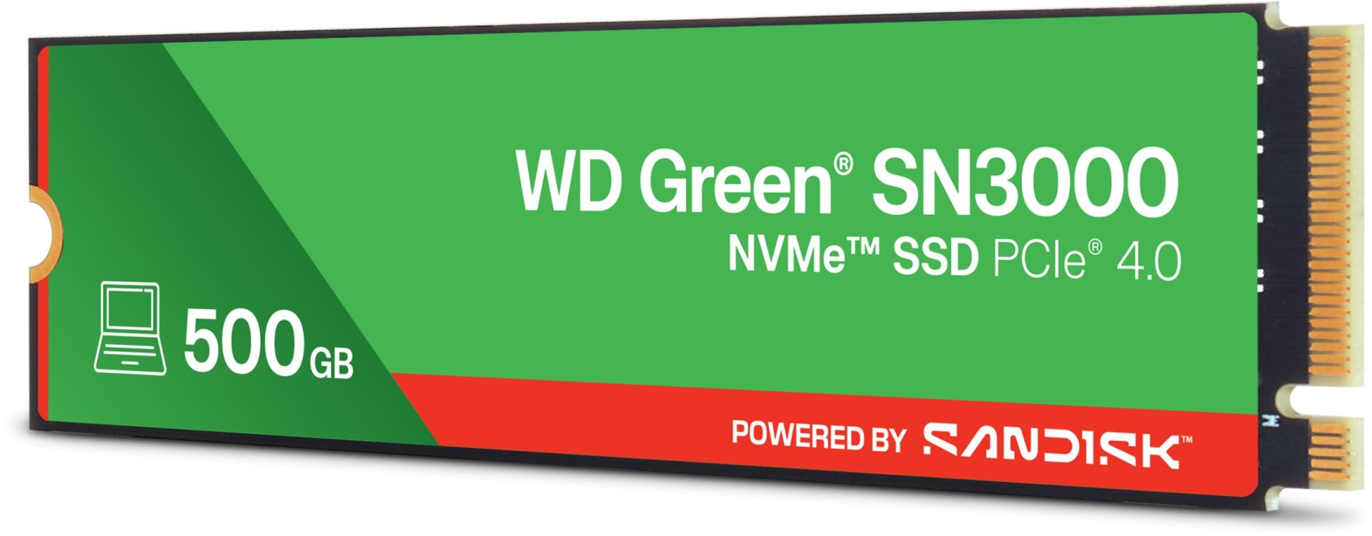 WD Green SN3000 500GB WDS500G4G0E 5000/4100MB/s PCIe Gen4x4 M.2 2280 NVMe SSD