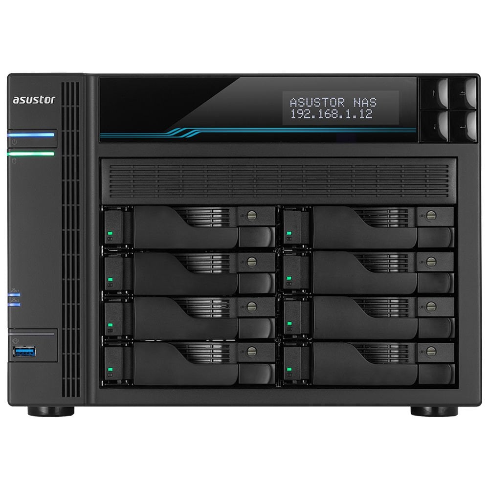 Asustor Lockerstor 8 AS6508T Intel C3538 8GB RAM 8 Yuvalı NAS Depolama Cihazı