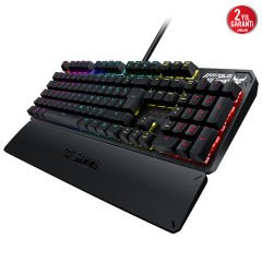 Asus TUF Gaming K3 Aura Sync RGB Red Switch Bilek Destekli Mekanik Gaming Klavye 90MP01Q0-BKYA00
