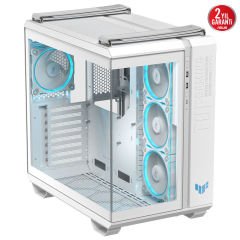 ASUS TUF Gaming GT502 Horizon Beyaz Tempered Glass USB 3.2 ATX Mid Tower Kasa 90DC0093-B19010