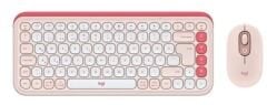 Logitech Pop Icon Bluetooth Klavye & Mouse Seti Pudra Pembe 920-013077