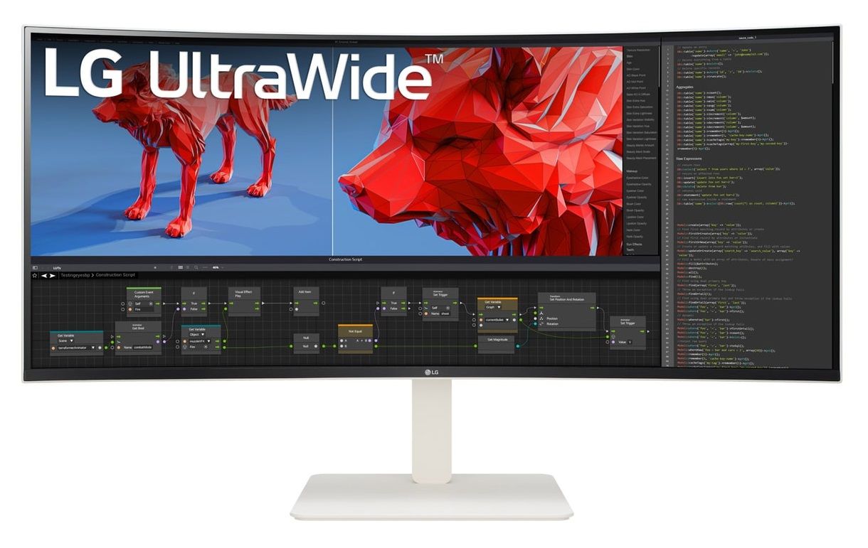 LG UltraWide 38WR85QC-W 38 inç QHD+ 144Hz 1ms Asansör NVIDIA G-SYNC IPS Curved Gaming Monitör