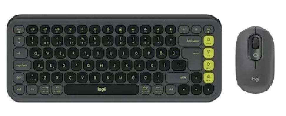 Logitech Pop Icon Bluetooth Klavye & Mouse Seti Grafit 920-013075