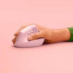 Logitech LIFT Kablosuz Ergonomik Dikey Mouse - Gül 910-006478