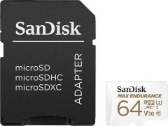 SanDisk Max Endurance 64GB 100/40MB/s microSDXC C10 V30 Hafıza Kartı SDSQQVR-064G-GN6IA