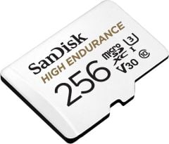 SanDisk High Endurance 256GB 100/40MB/s microSDXC C10 V30 Adaptörlü Hafıza Kartı SDSQQNR-256G-GN6IA