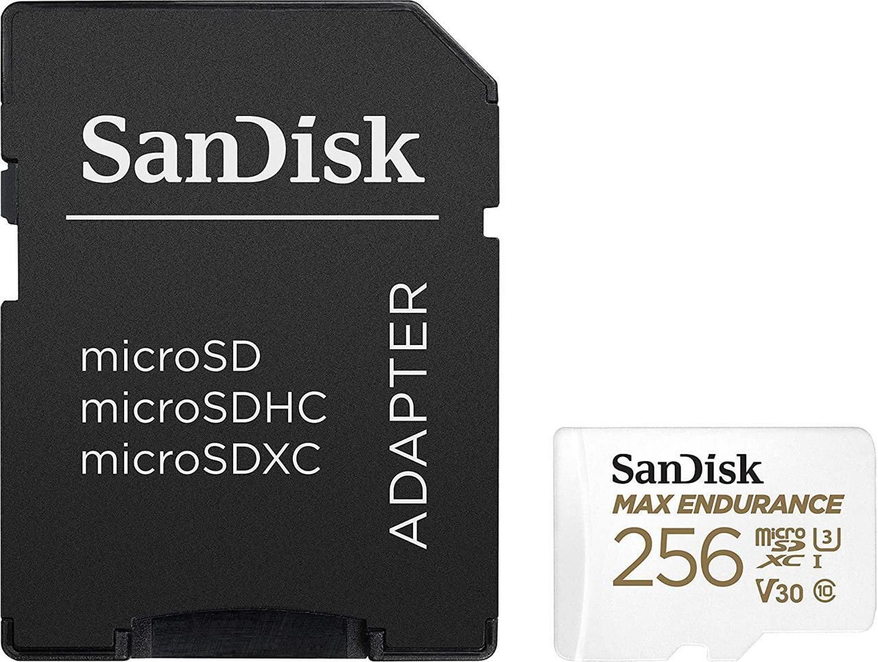 SanDisk Max Endurance 256GB 100/40MB/s microSDXC C10 V30 Adaptörlü