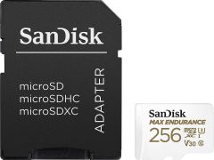 SanDisk Max Endurance 256GB 100/40MB/s microSDXC C10 V30 Adaptörlü Hafıza Kartı SDSQQVR-256G-GN6IA