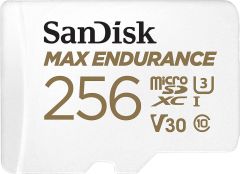 SanDisk Max Endurance 256GB 100/40MB/s microSDXC C10 V30 Adaptörlü Hafıza Kartı SDSQQVR-256G-GN6IA