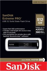 SanDisk Extreme PRO 512GB USB 3.2 Solid State Flash Bellek SDCZ880-512G-G46
