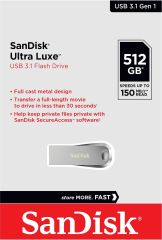 SanDisk Ultra Luxe 512GB USB 3.2 Gen 1 Flash Bellek SDCZ74-512G-G46