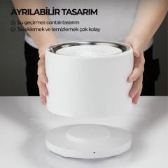Petkit Eversweet 3 Pro Evcil Hayvan Kablosuz Pompalı Su Pınarı (BEYAZ)