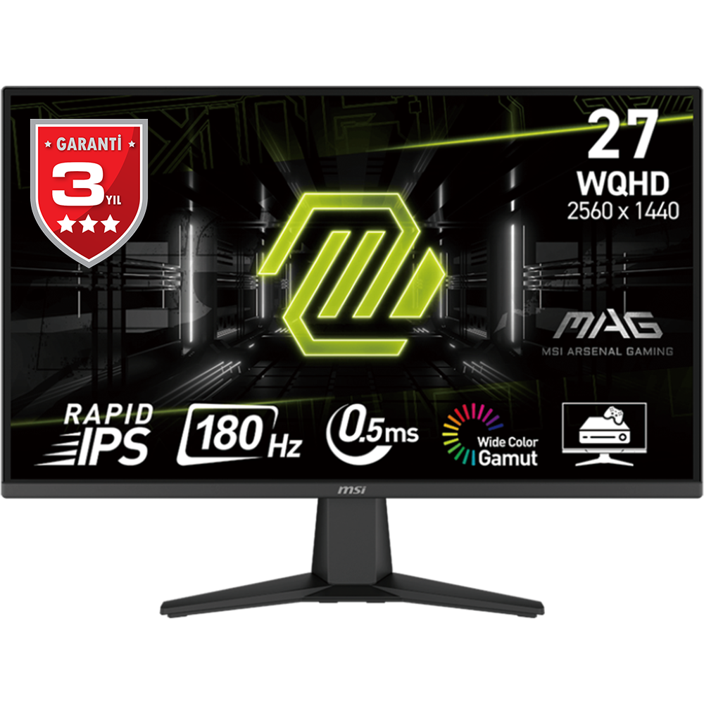 MSI MAG 275QF 27'' FLAT IPS QHD 180HZ 1MS FREESYNC PREMIUM GAMING MONITOR