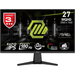 MSI MAG 275QF 27'' FLAT IPS QHD 180HZ 1MS FREESYNC PREMIUM GAMING MONITOR