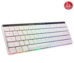 Asus ROG Falchion RX Low Profile SpeedNova Kablosuz Gaming Klavye Beyaz TR 90MP03EC-BKYA10
