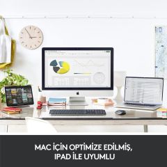 Logitech MX Anywhere 3 MAC için  Sessiz Kablosuz Mouse - Beyaz 910-005991