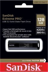 SanDisk Extreme PRO 128GB USB 3.2 Solid State Flash Bellek SDCZ880-128G-G46