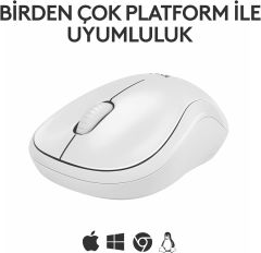 Logitech M240 Sessiz Kompakt Kablosuz Bluetooth Mouse - Beyaz 910-007120