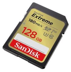 SanDisk Extreme 128GB 180MB/s SD UHS-I 4K UHD Hafıza Kartı SDSDXVA-128G-GNCIN