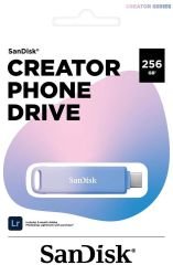 SanDisk Creator Phone Drive 256GB SDIXD0N-256G-GN6TP iPhone ve USB Type-C Flash Bellek