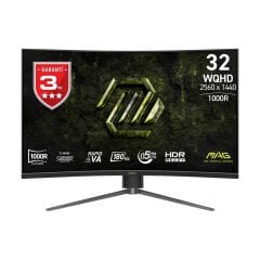 MSI 31.5'' MAG 325CQPF E18 2560x1440 (WQHD) CURVE RAPID VA 180HZ 0.5MS ADAPTIVE-SYNC GAMİNG MONİTÖR