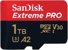 SanDisk Extreme Pro 1TB 200/140MB/s microSDXC UHS-I A2 V30 Adaptörlü Hafıza Kartı SDSQXCD-1T00-GN6MA