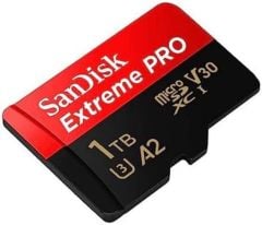 SanDisk Extreme Pro 1TB 200/140MB/s microSDXC UHS-I A2 V30 Adaptörlü Hafıza Kartı SDSQXCD-1T00-GN6MA