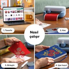 Cricut 2012185 Joy 2 Başlangiç Paketi̇ (Kesi̇ci̇ Maki̇ne + Sarf Malzemeleri̇ Paketi̇)