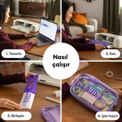 Cricut 2012405 Explore 5 Başlangiç Paketi̇ (Kesi̇ci̇ Maki̇ne + Sarf Malzemeler Paketi̇)