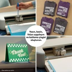 Cricut 2012405 Explore 5 Başlangiç Paketi̇ (Kesi̇ci̇ Maki̇ne + Sarf Malzemeler Paketi̇)