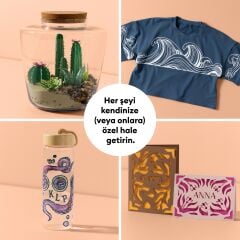 Cricut 2012405 Explore 5 Başlangiç Paketi̇ (Kesi̇ci̇ Maki̇ne + Sarf Malzemeler Paketi̇)