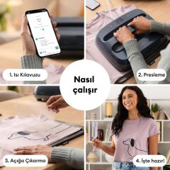 Cricut 2012594 Easypress Se 25x30 Cm Isıtıcı Mavi̇ + Easypress Matı