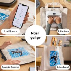 Cricut 2012467 Easypress Se 23x23 Cm Isitici Krem + Easypress Mati