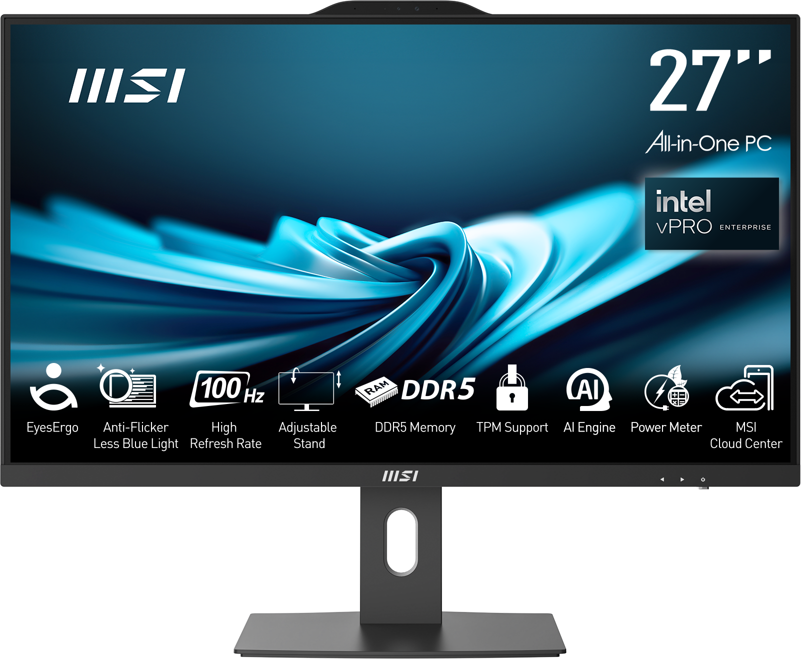 MSI PRO AP272P 14MQ-864EU 16GB DDR5 1TB SSD 27 FHD I7 14700  W11P AIO PC