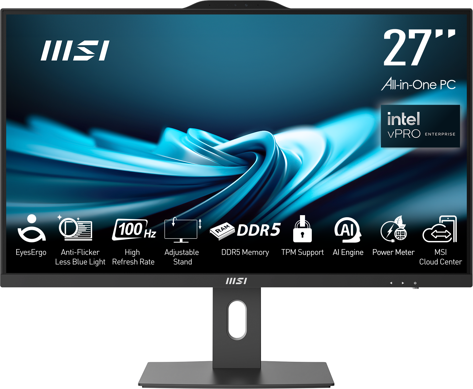 MSI PRO AP272P 14MQ-864EU 16GB DDR5 1TB SSD 27 FHD I7 14700  W11P AIO PC