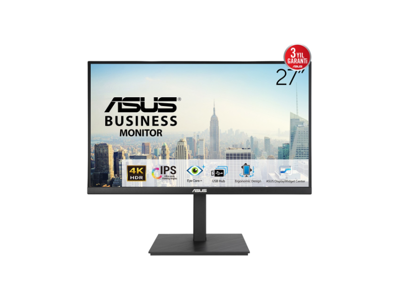 Asus VA27UQSB 27'' IPS FREESYNC 3840x2160 5ms DP HDMI USB Hoparlör Vesa 90LM09WJ-B02170