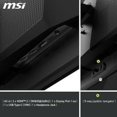 MSI MAG 271QPX QD-OLED E2 26.5” WQHD  FLAT QD-OLED 240HZ 0.03MS FREESYNC PIVOT GAMING MONİTÖR