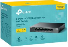 TP-Link LS106LP 6 Port 10/100 Masaüstü Switch