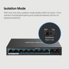 TP-Link Mercusys MS110P 10 Port 10/100 Masaüstü Switch