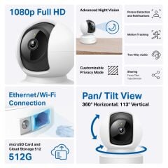 TP-Link Tapo C202 Full HD Gece Görüşlü IP Wi-Fi Güvenlik Kamerası