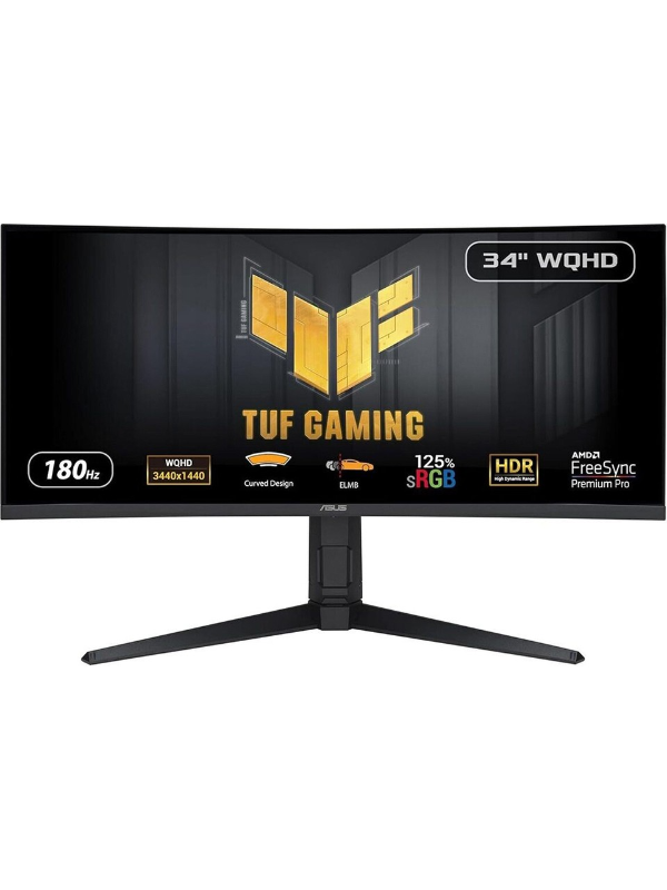 Asus TUF GAMING VG34VQL3A 34 HDR VA Kavisli FREESYNC 3440x1440 1MS 180HZ DP HDMI USB MM VESA Monitör 90LM06F0-B02E70