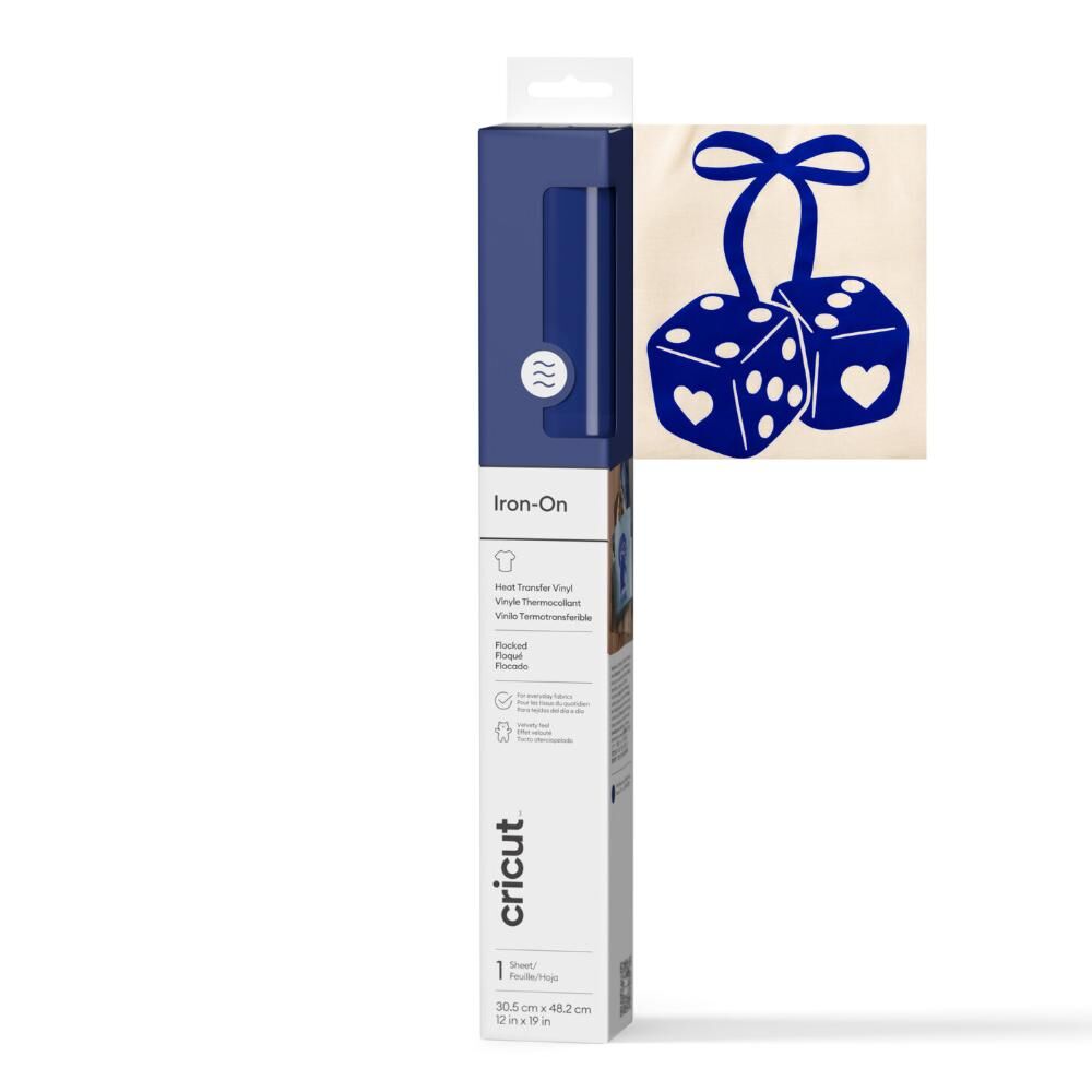 Cricut 2011791 Kadife Dokulu Iron On 30.5cmx48.3cm Mavi